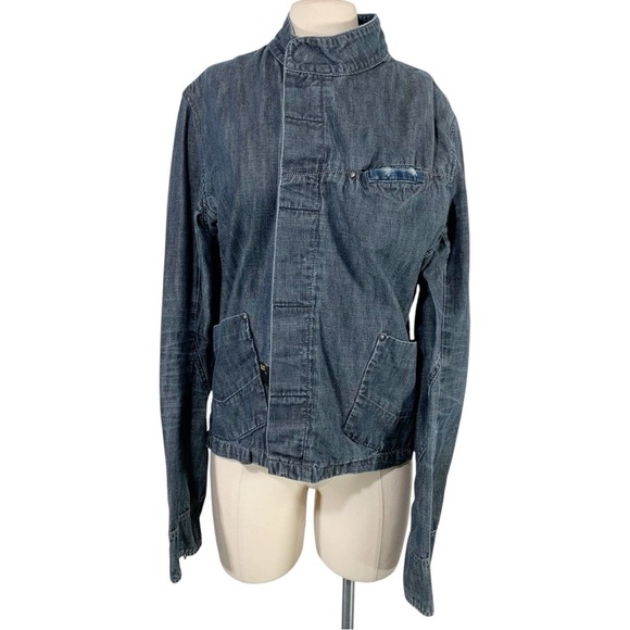 Vintage G-Star Raw Y2k Denim Jacket Size Large - Picture 1 of 11